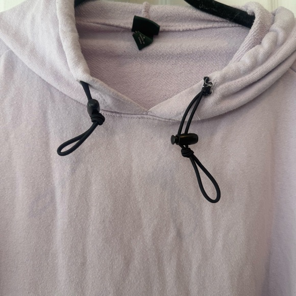 Lavender Hoodie with Sherpa Pocket, Light Purple Hoodie, Purple Sweatshirt - Picture 3 of 9